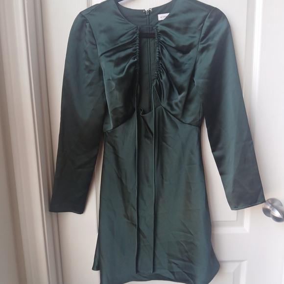 Gianni Bini Emerald Long Sleeve Dress Size 0 - Picture 1 of 4